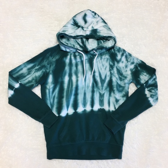 Zine Clothing Other - ❌SOLD❌ Zine Green White Tie Dye Hoodie 3F